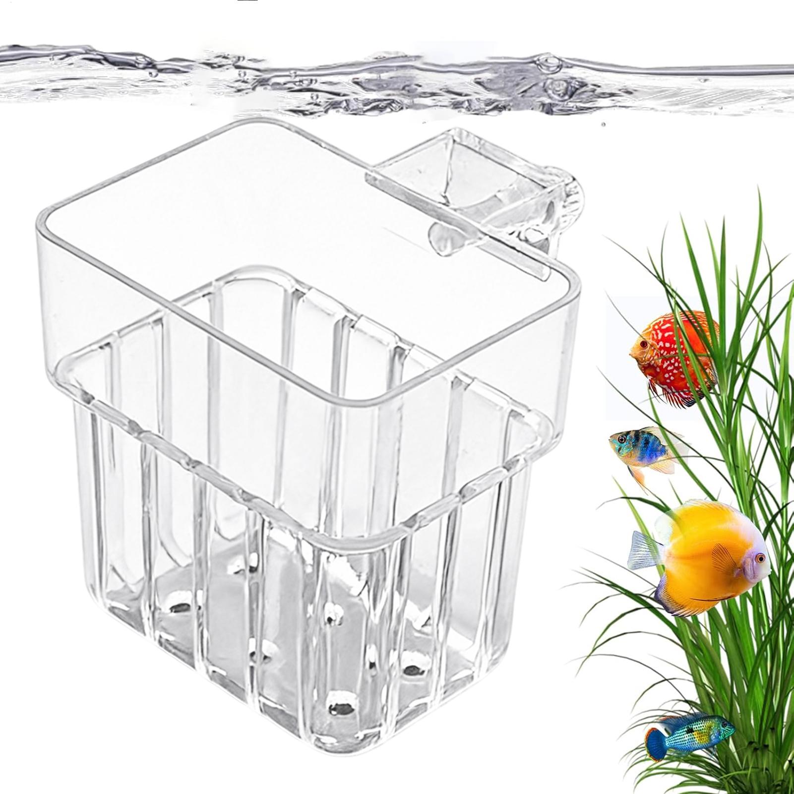 Aquarium Fish Enrichment - Pot Tanaman Akuarium Transparan yang Dapat