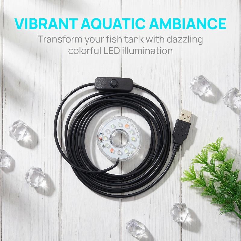 Aquarium Fish Lego - Lampu Tangki Ikan LED USB Lampu