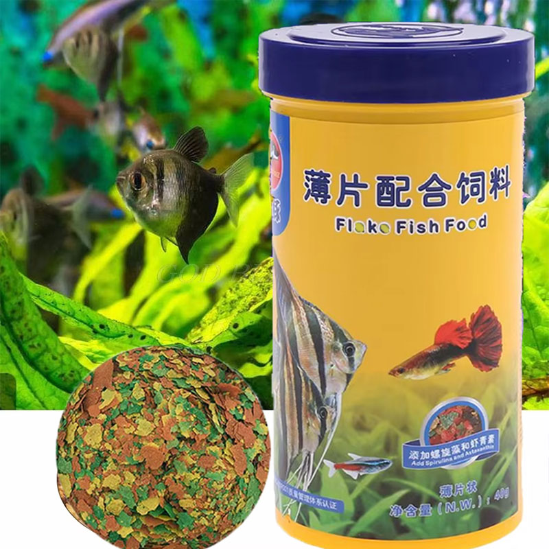 Fish Food Flake - Makanan Ikan Sehat BARU, Serpihan Makanan