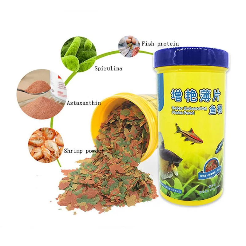 Fish Food Flake - Pewarna Makanan Ikan dan Pakan Cerah