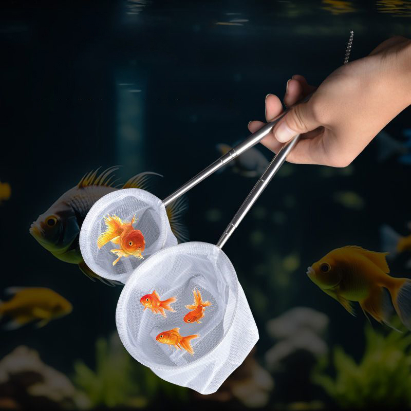 Aquarium Fish Net Small - Jaring Pancing Ikan Akuarium Baja Tahan