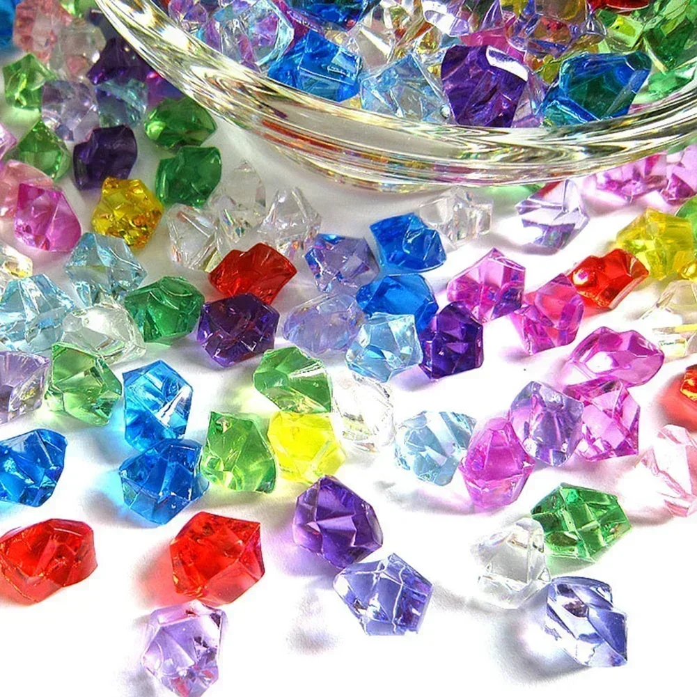 Aquarium Fish Lego - 200 buah warna-warni akrilik batu es