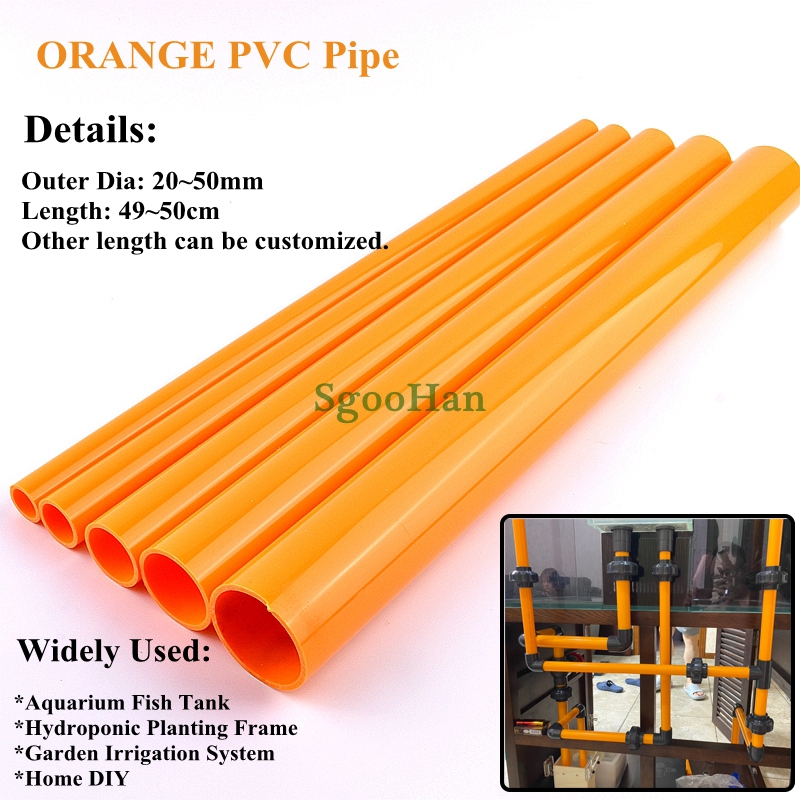 Aquarium Fish Long - 2Pcs Orange OD 20 ~ 50Mm