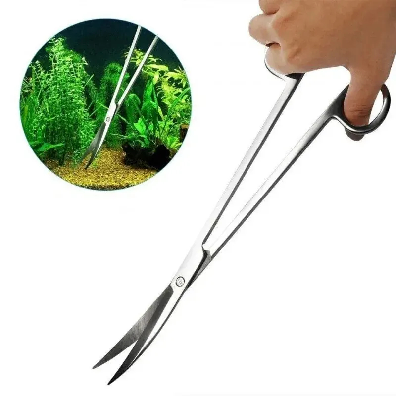 Aquarium Fish Long - Gunting akuarium, alat pembersih ekstra panjang