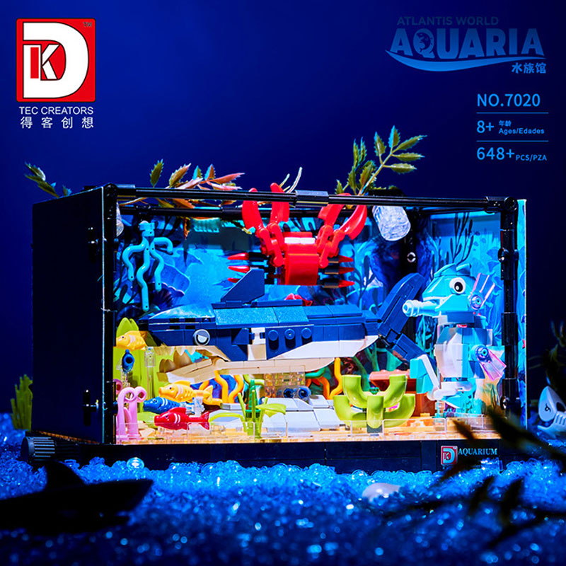 648PCS Blok Bangunan Ekosistem - Aquarium Fish World ulasan dan harga