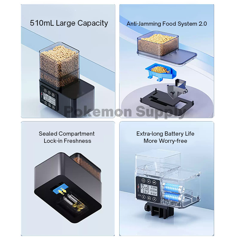 Pengumpan Ikan Otomatis Pintar - Aquarium Fish Feeder Automatic ulasan dan harga