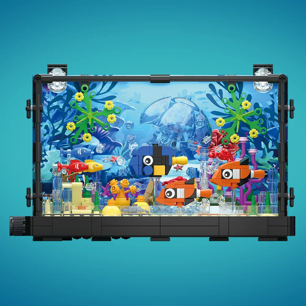 Set Blok Bangunan Akuarium den - Aquarium Fish Lego ulasan dan harga
