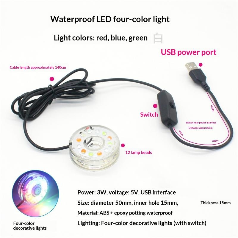 Lampu Tangki Ikan LED USB Lamp - Aquarium Fish Lego ulasan dan harga