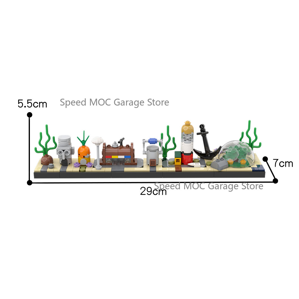 Set MOC Pemandangan Kota Bawah - Aquarium Fish Lego ulasan dan harga