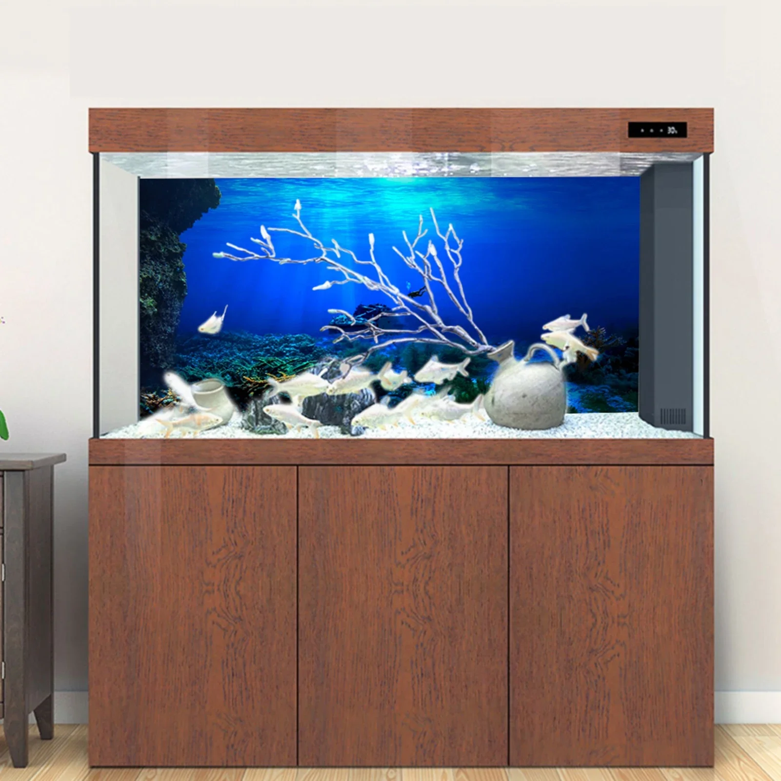 Hutan hujan akuarium Poster la - Aquarium Fish World ulasan dan harga