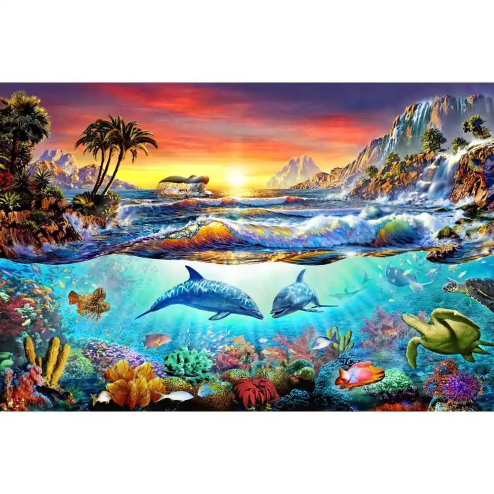 Latar Belakang Dunia Bawah Lau - Aquarium Fish World ulasan dan harga
