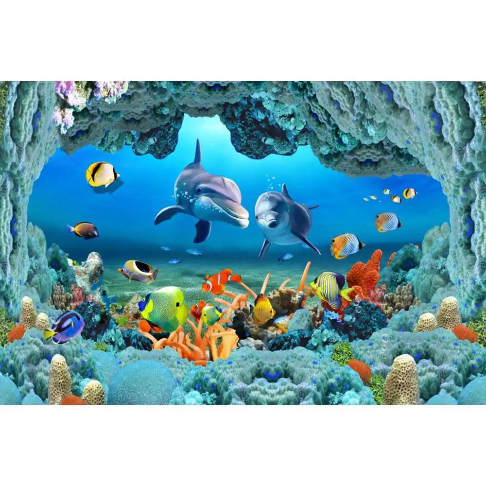 Latar Belakang Dunia Bawah Lau - Aquarium Fish World ulasan dan harga