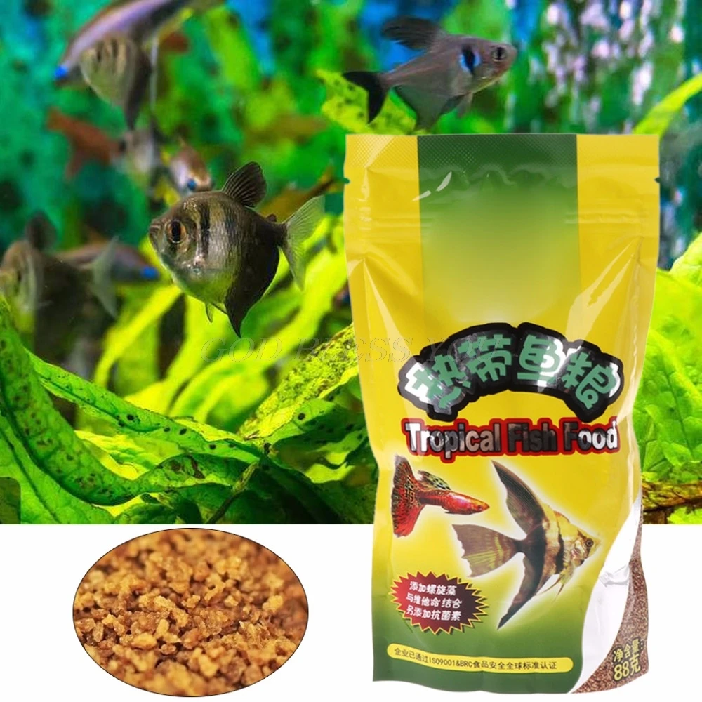 Tangki akuarium makanan ikan t - Fish Food Flake ulasan dan harga