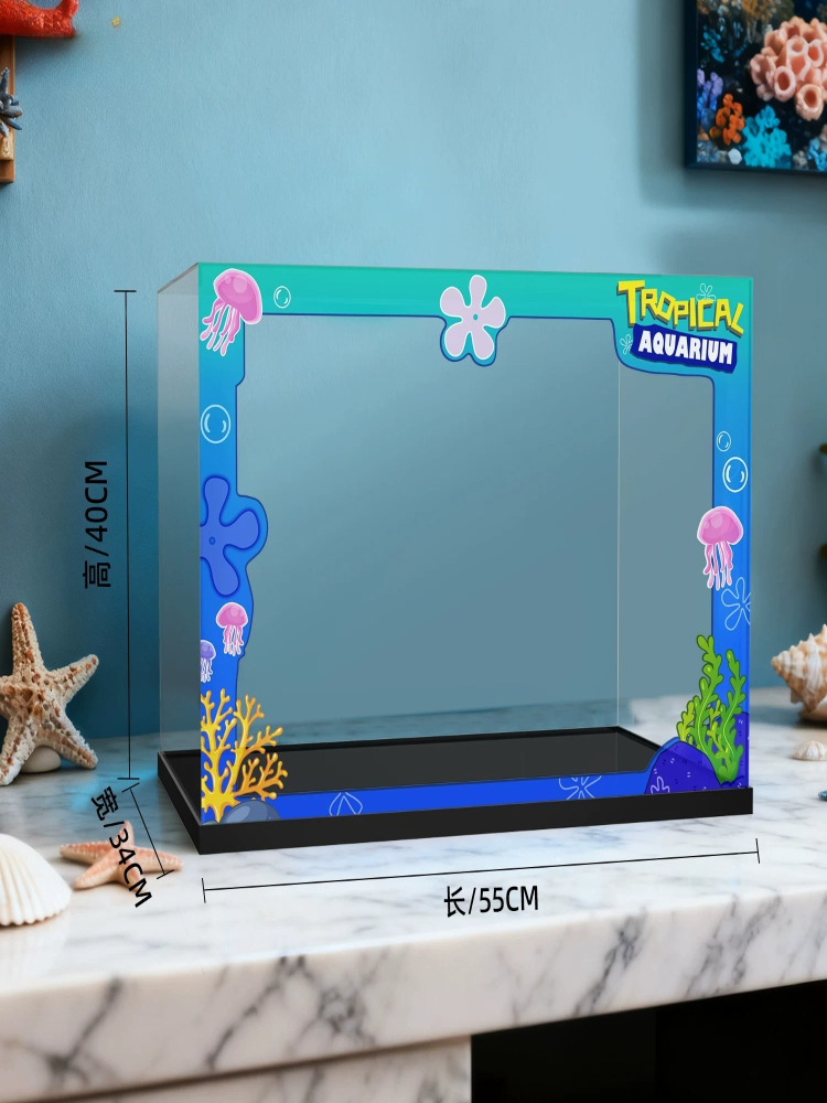Kotak pajangan akrilik transpa - Aquarium Fish Lego ulasan dan harga