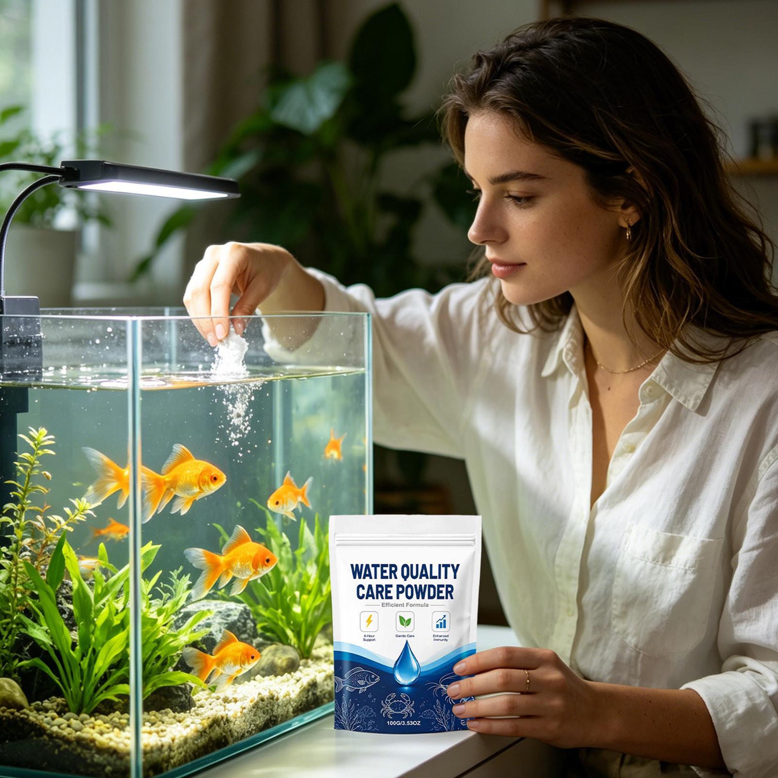 100G Bubuk Pembersih Air Akuar - Aquarium Fish Long ulasan dan harga