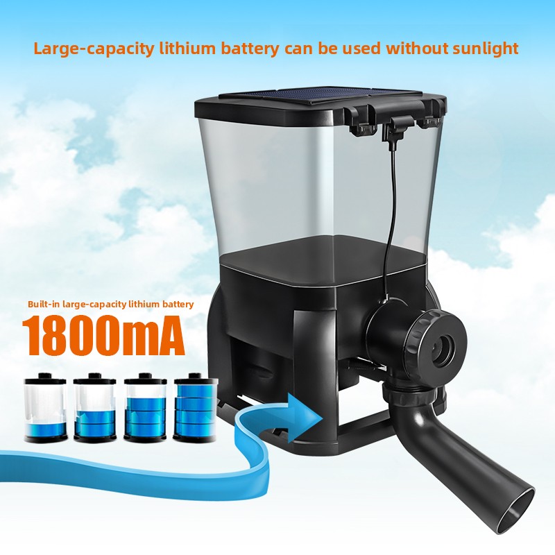 Jebao Solar Kolam Koi Luar Rua - Aquarium Fish Feeder Automatic ulasan dan harga