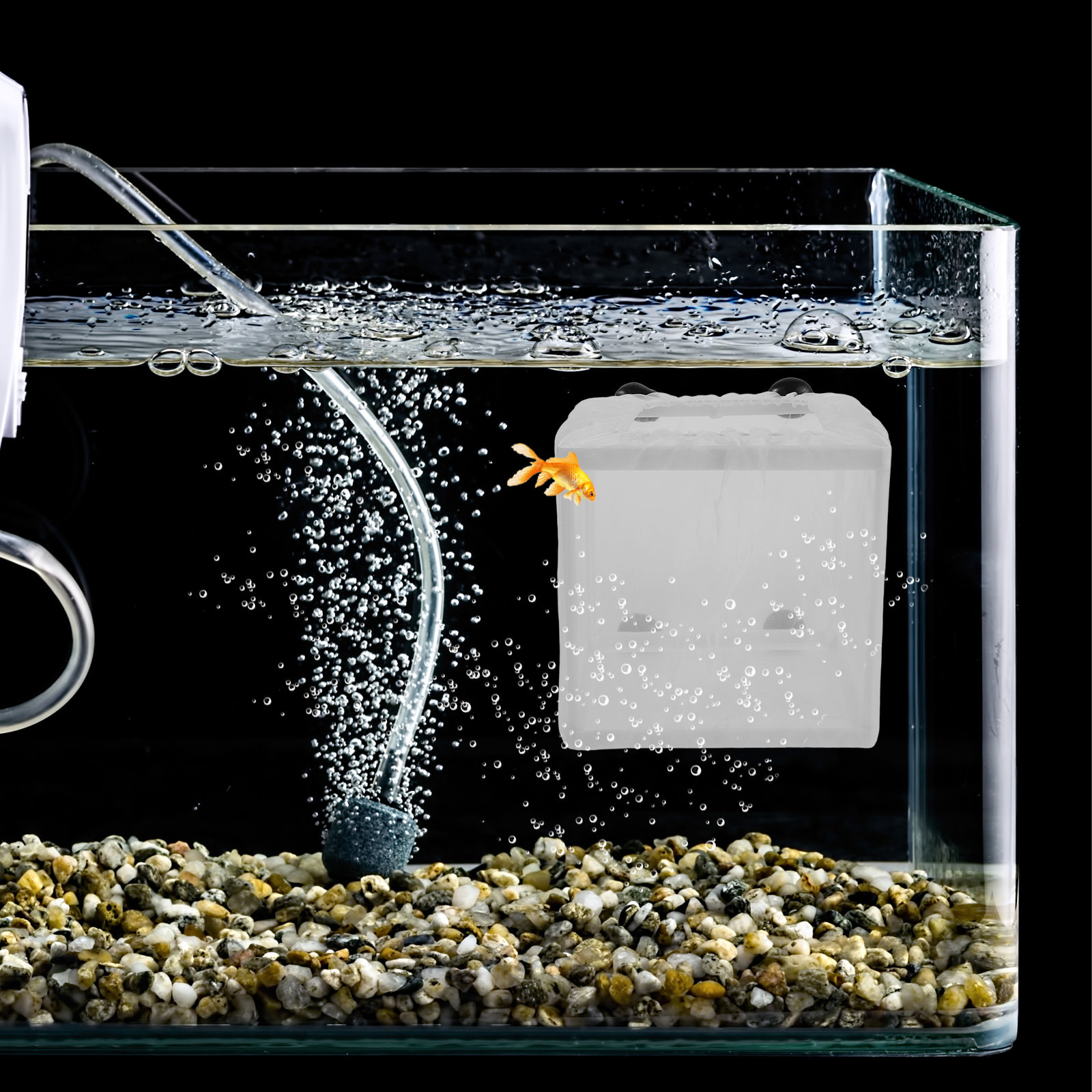 2 Buah Kotak Isolasi Pembiakan - Aquarium Fish Net Small ulasan dan harga