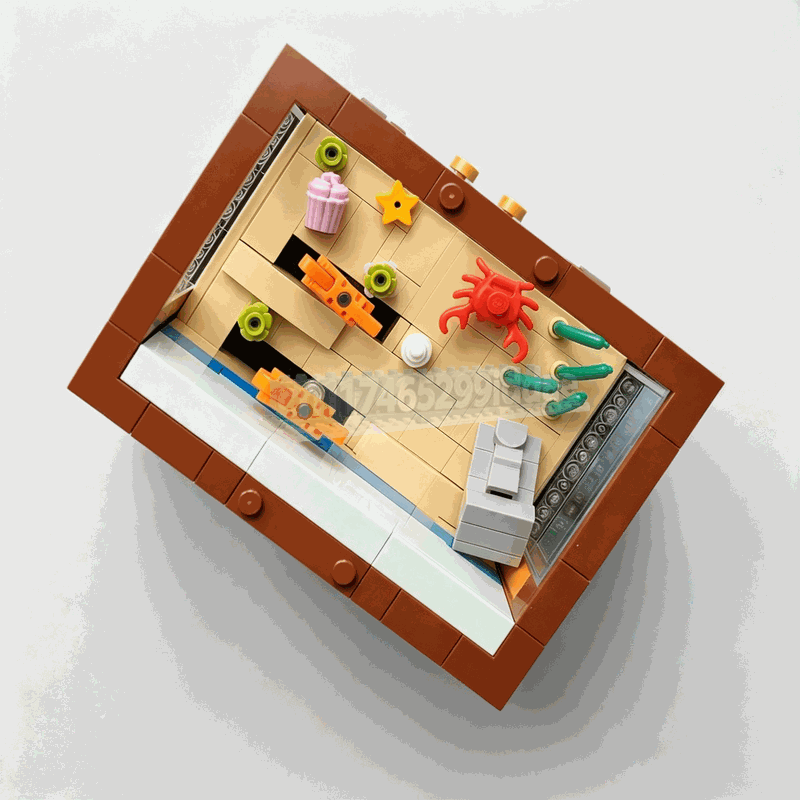 551 Pcs Blok Bangunan Akuarium - Aquarium Fish Lego ulasan dan harga