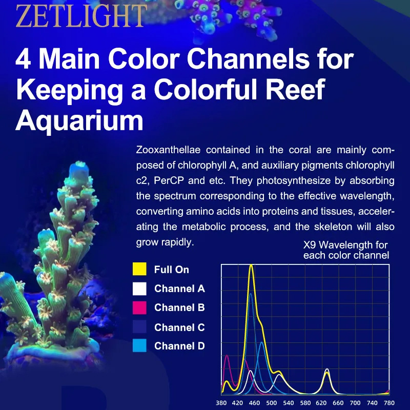 Lampu LED Akuarium Laut ZETLIG - Aquarium Fish App ulasan dan harga