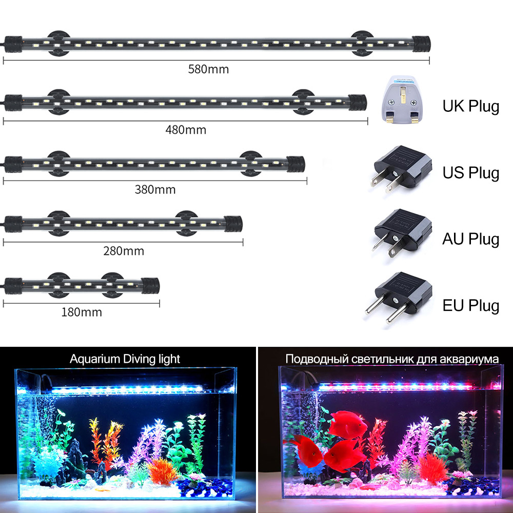 Lampu Akuarium LED 90-260V Lam - Aquarium Fish Enrichment ulasan dan harga