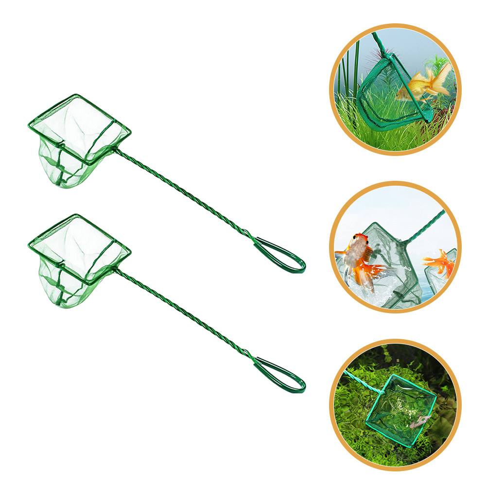 2 Buah Jaring Ikan Portabel Ja - Aquarium Fish Net Small ulasan dan harga