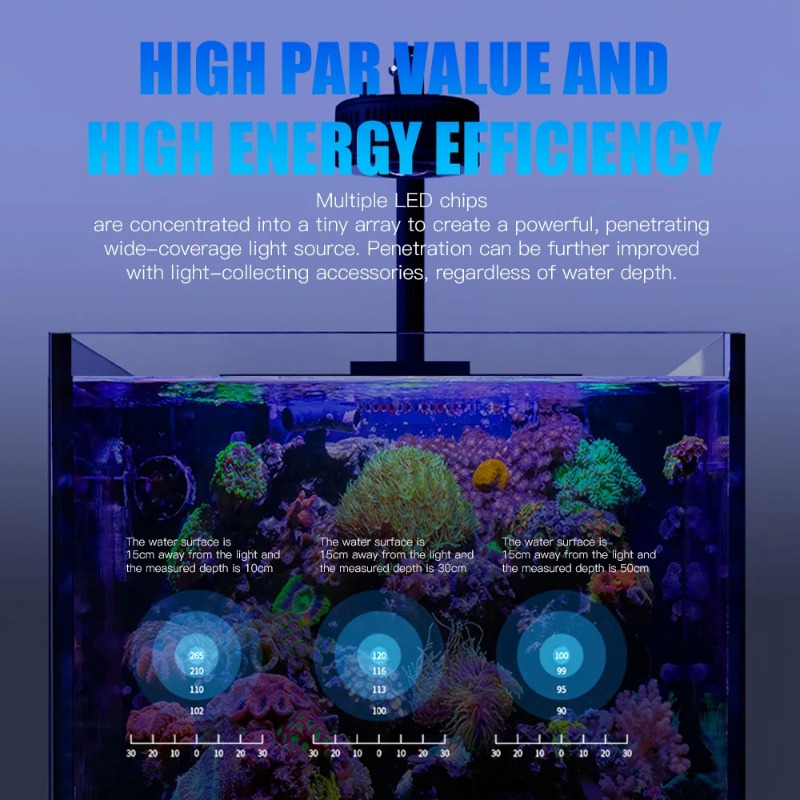 Lampu Akuarium LED Air Laut Mu - Aquarium Fish App ulasan dan harga